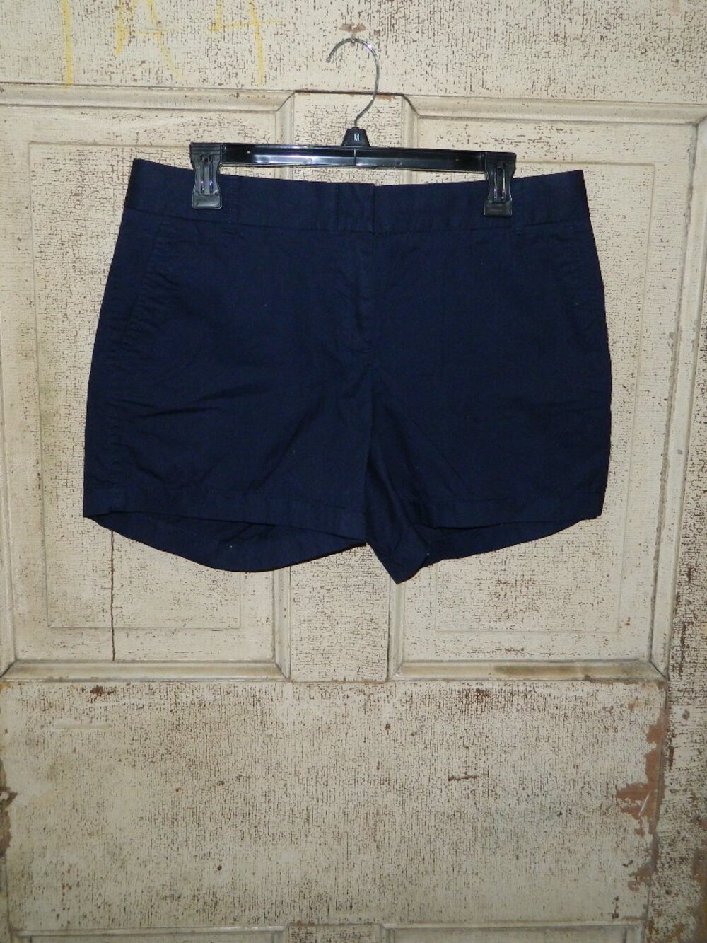 J Crew Chino Broken In Blue Shorts Womens Sz 10 (DD-61)
